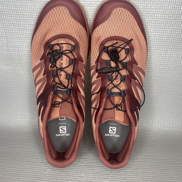 Salomon Sense Ride 4 Women's Size 9 Trail Running Shoes Salmon Ortholite Footbed - Picture 9 of 11